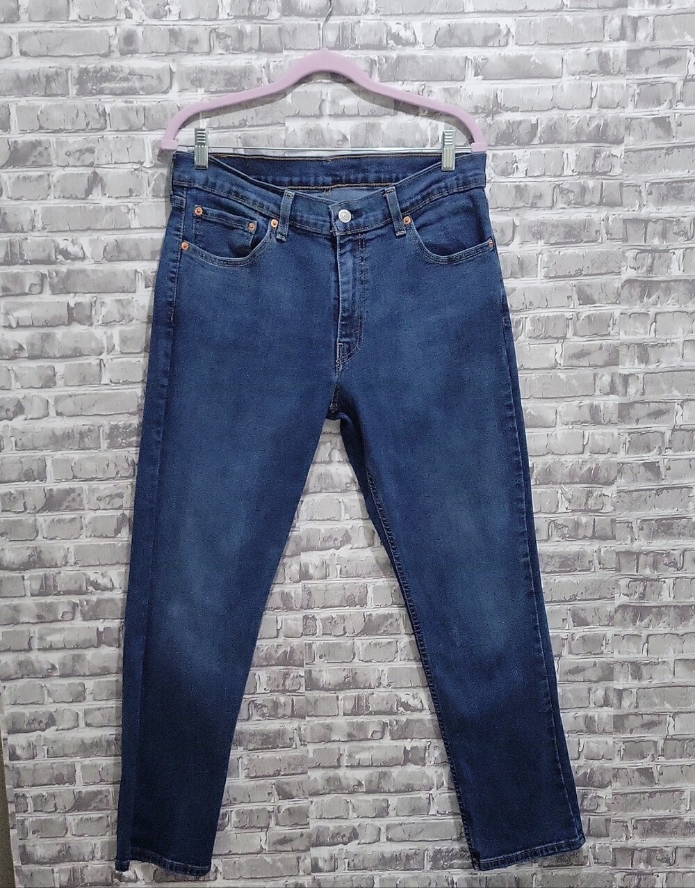 Levi's 511 Mens Original Riveted Men's Slim Straight Indigo Blue Jeans 34x30
